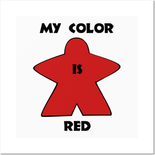 My color is red ! Posters and Art